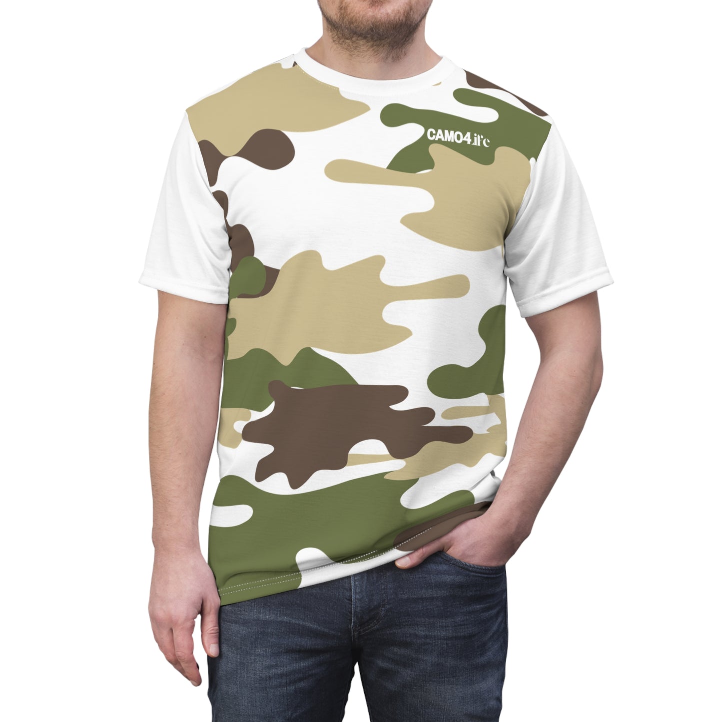 Men's Cut & Sew Tee - DBDU Camo Opt.2