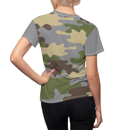 Women's Cut & Sew Tee - DBDU Camo Gray