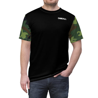 Men's Cut & Sew Tee - Woodland Camo Opt.3