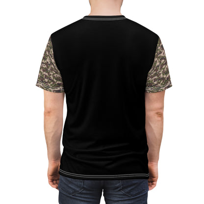 Men's Cut & Sew Tee - Digital Woodland Camo Opt.3