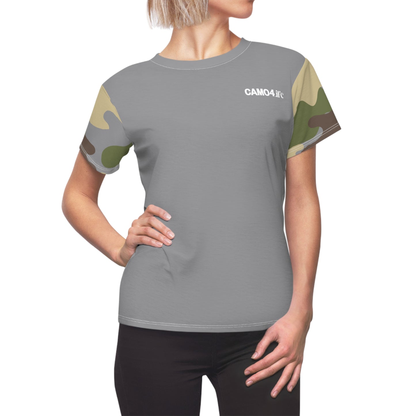 Women's Cut & Sew Tee - DBDU Camo - Opt.3 Gray