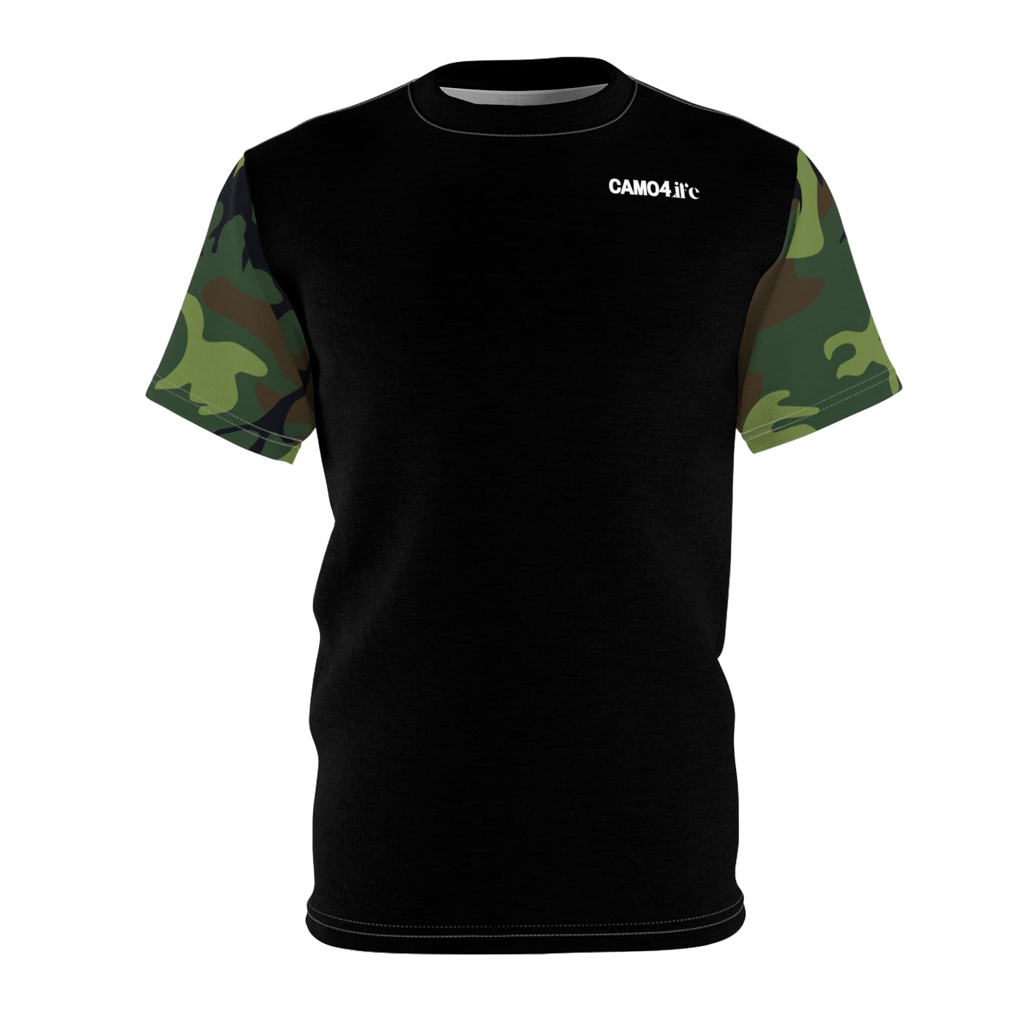 Men's Cut & Sew Tee - Woodland Camo Opt.3