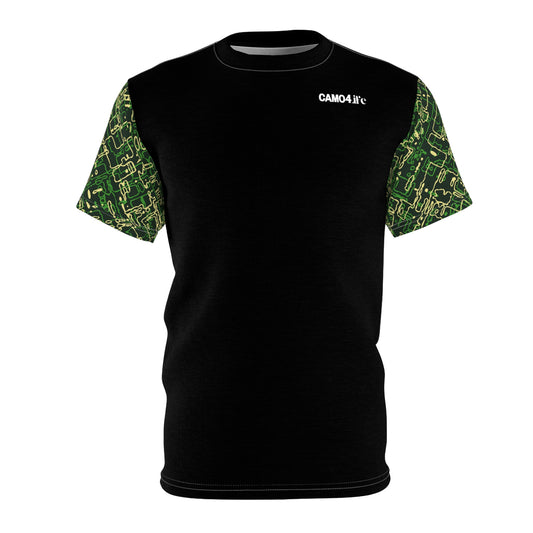 Men's Cut & Sew Tee - Circuit Board Camo Opt.3