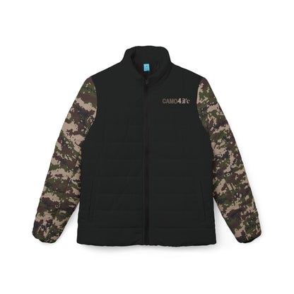 BLK Women’s Puffer Jacket - Digital Woodland Camo - Opt.2