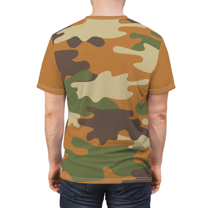 Men's Cut & Sew Tee - DBDU Camo Opt.2 BRN/BLU