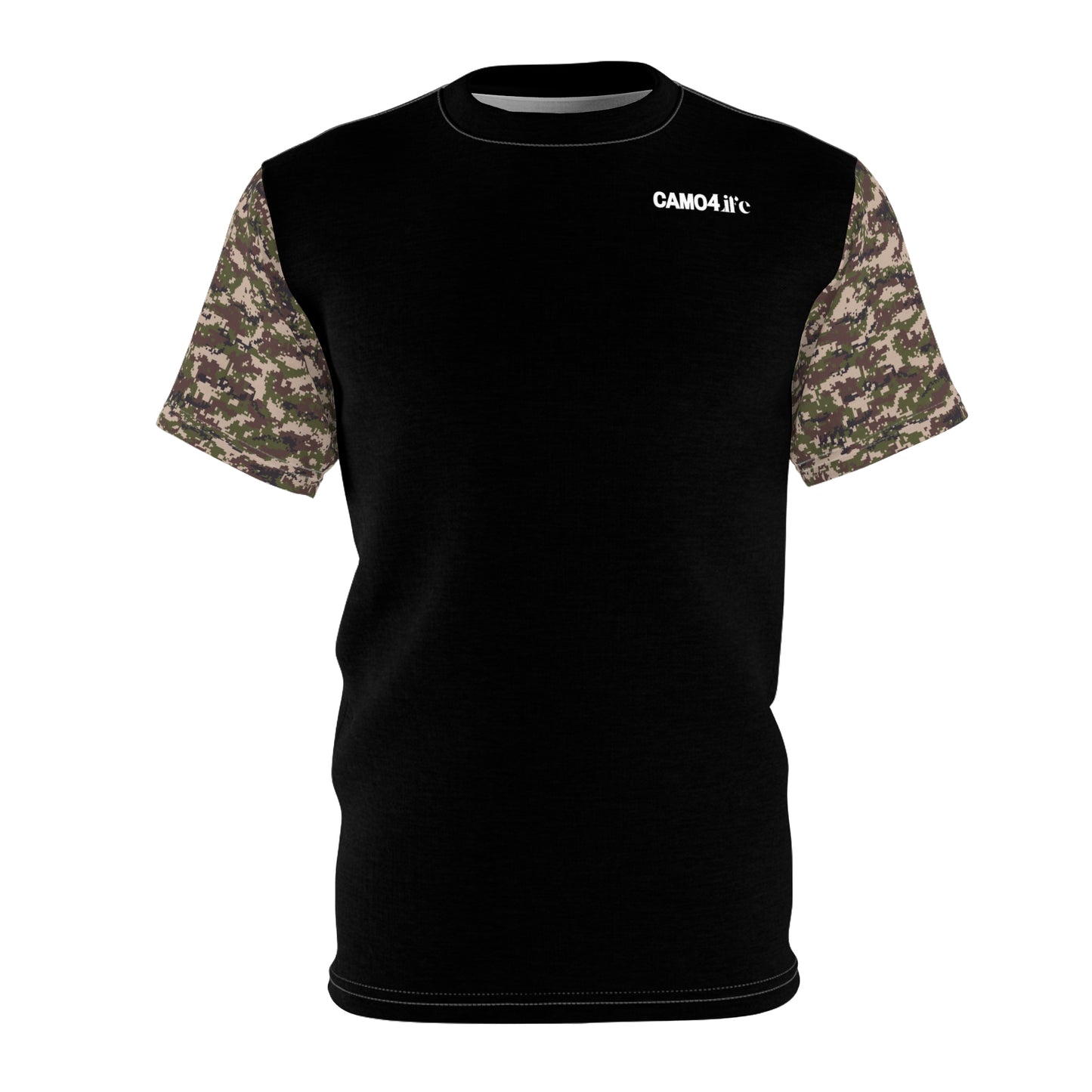 Men's Cut & Sew Tee - Digital Woodland Camo Opt.3