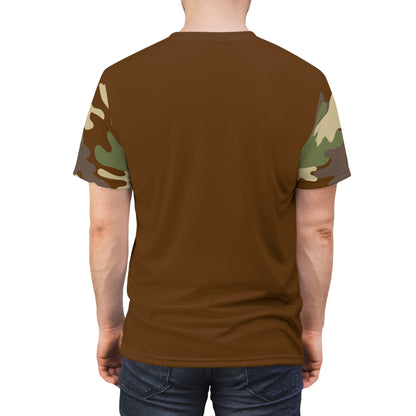 Men's Cut & Sew Tee - DBDU Camo Opt.3 GRY/BRN