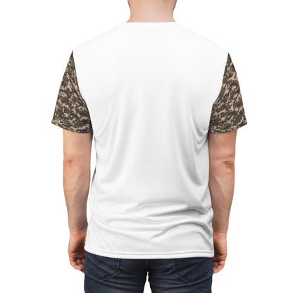 Men's Cut & Sew Tee - Digital Woodland Camo Opt.3