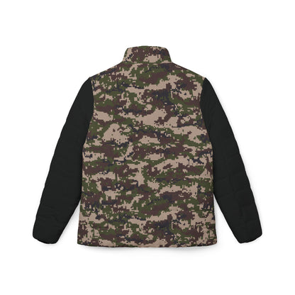 BLK Women’s Puffer Jacket - Digital Woodland Camo - Opt.3