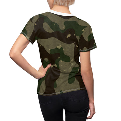 Women's Cut & Sew Tee - Duck M81 Woodland Opt.2