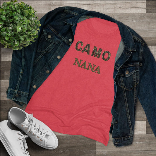 Camo Nana- Women's Triblend Tee