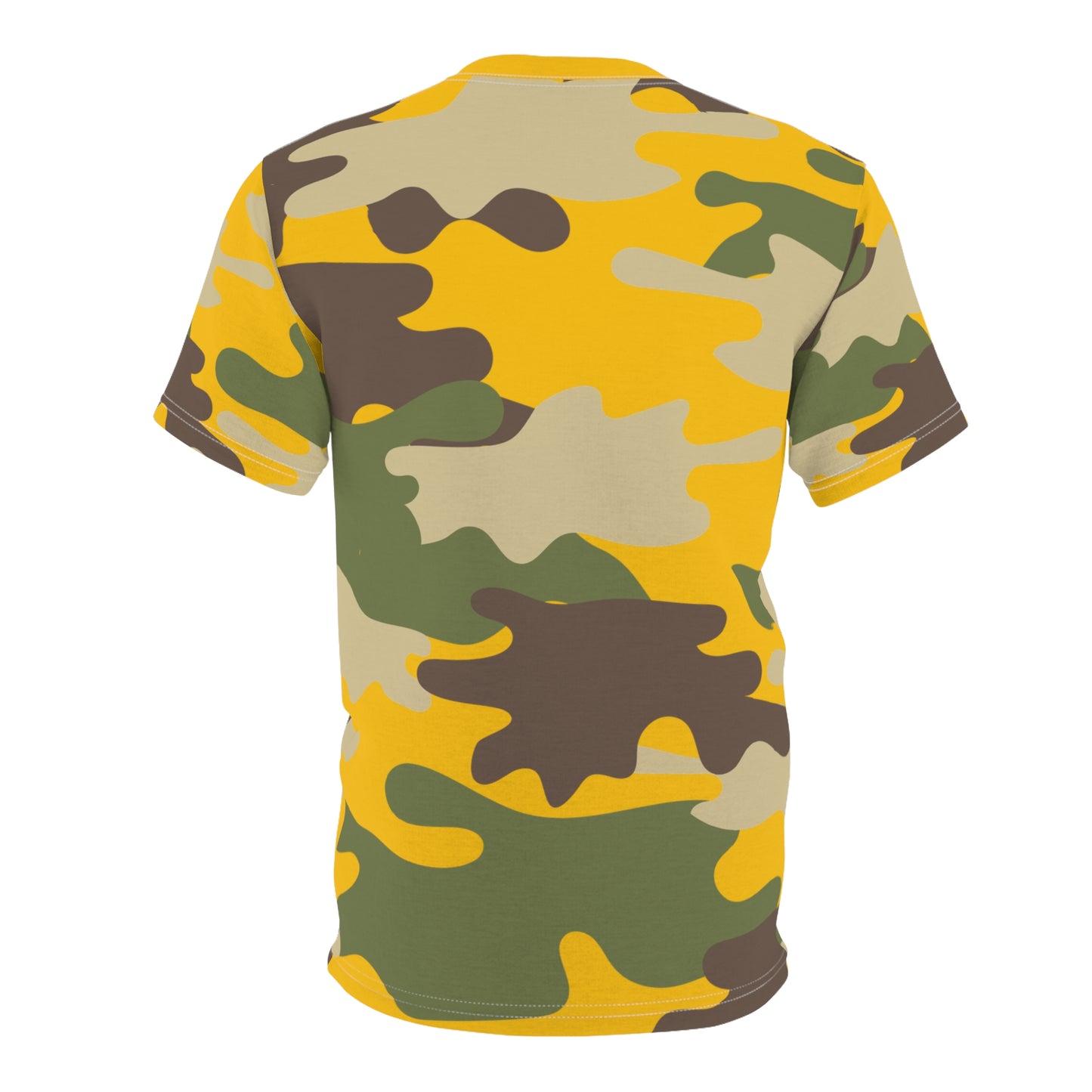 Men's Cut & Sew Tee - DBDU Camo YLW/RED