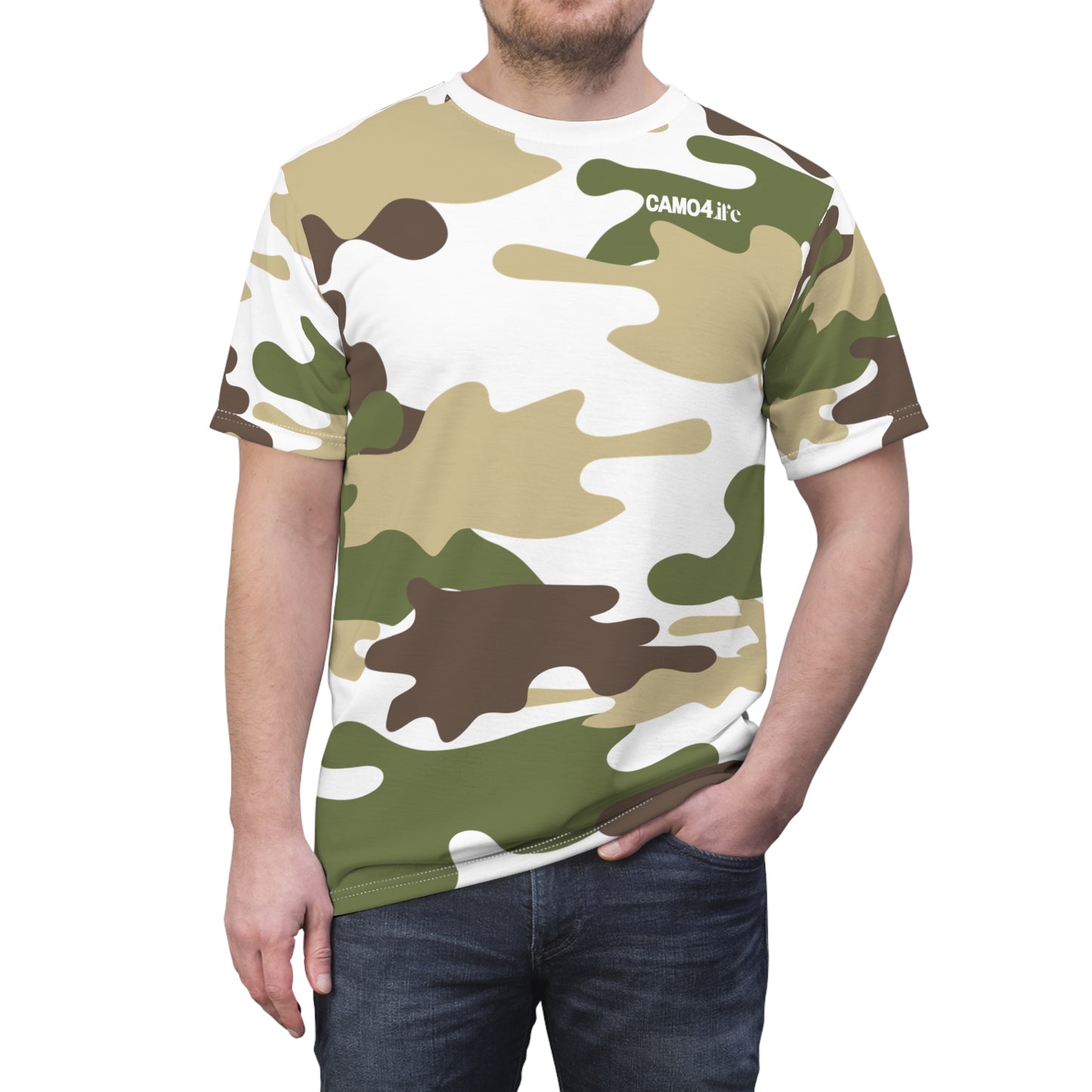 Men's Cut & Sew Tee - DBDU Camo