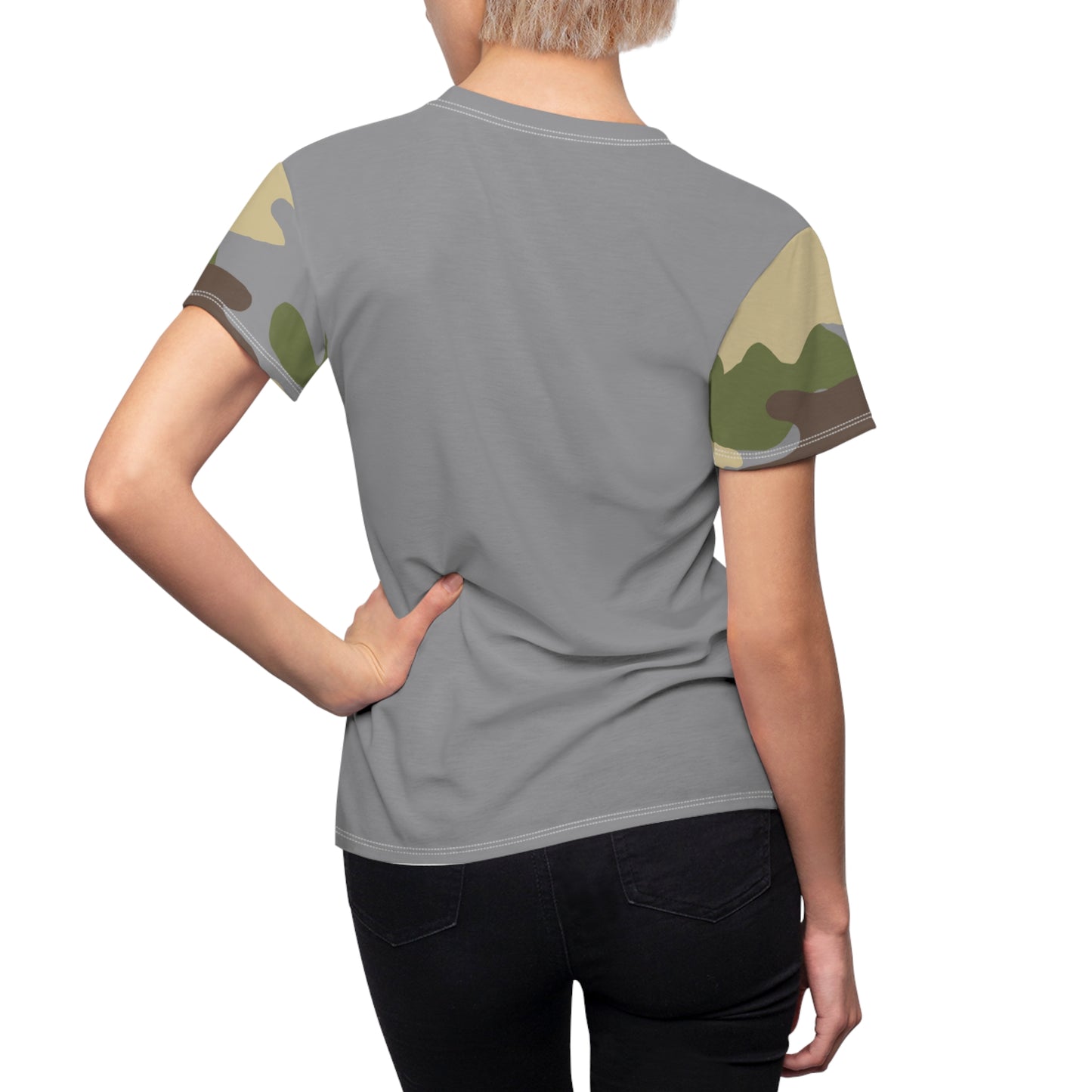 Women's Cut & Sew Tee - DBDU Camo - Opt.3 Gray