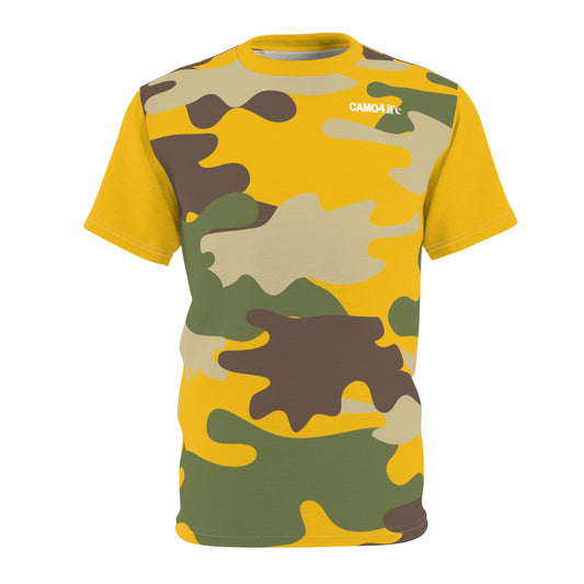 Men's Cut & Sew Tee - DBDU Camo Opt.2 YLW/RED