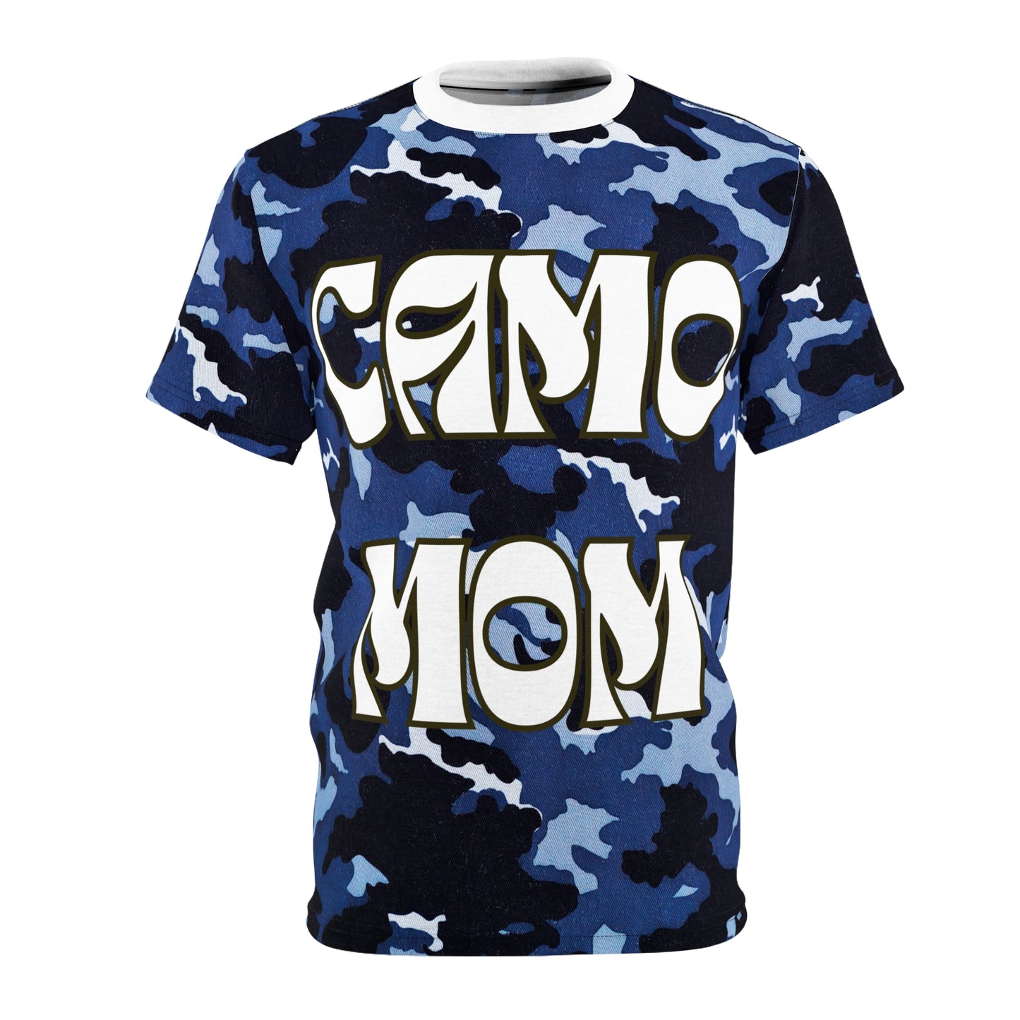 Camo Mom BLU/CAMO Tee