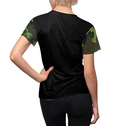 Women's Cut & Sew Tee - Woodland Camo