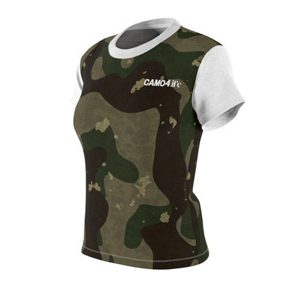 Women's Cut & Sew Tee - M81 Woodland Camo