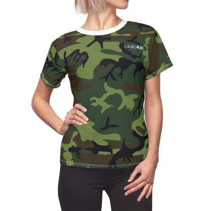 Women's Cut & Sew Tee - Woodland Camo