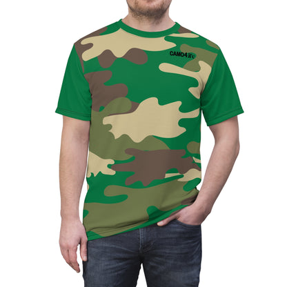 Men's Cut & Sew Tee - DBDU Camo Opt.2 GRN