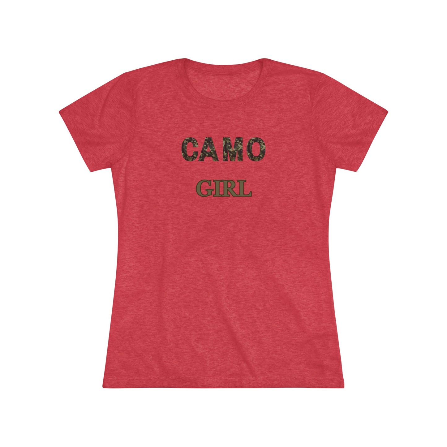 Camo Girl- Women's Triblend Tee Opt.2