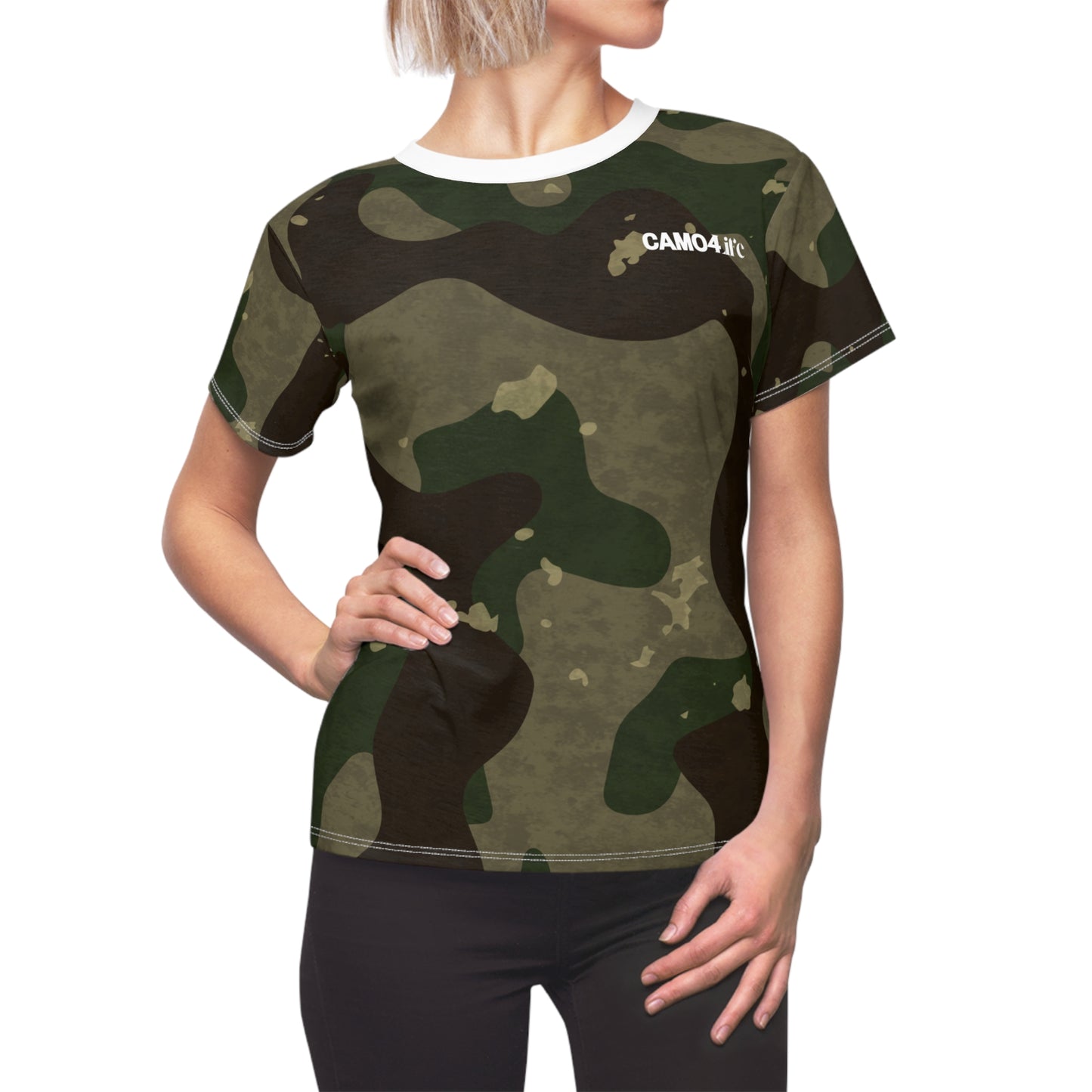 Women's Cut & Sew Tee - Duck M81 Woodland Opt.2