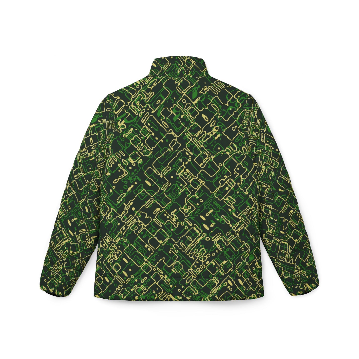 Women’s Puffer Jacket - Circuit Board Camo