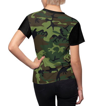 Women's Cut & Sew Tee - Woodland Camo