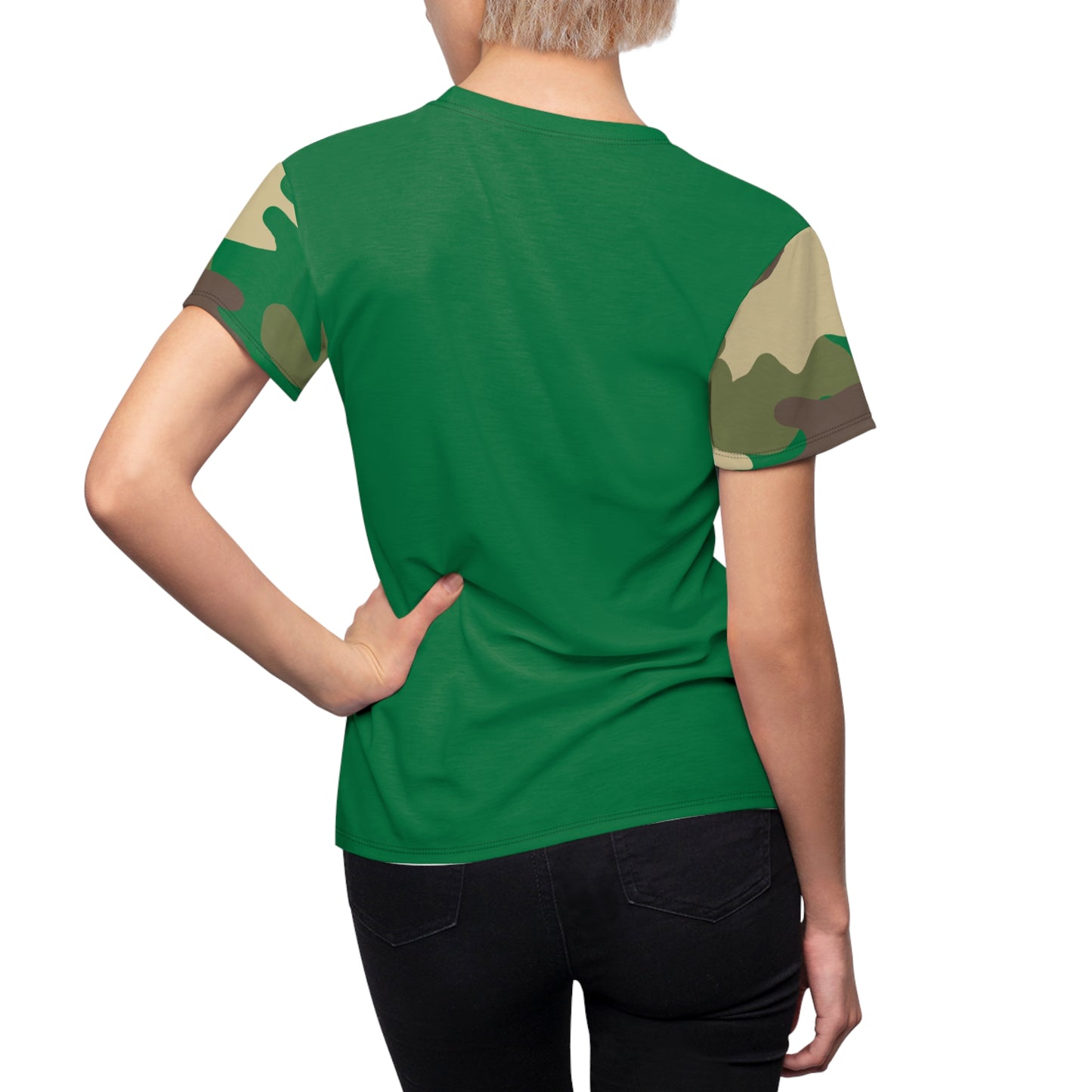 Women's Cut & Sew Tee - DBDU Camo - Opt.3 Green