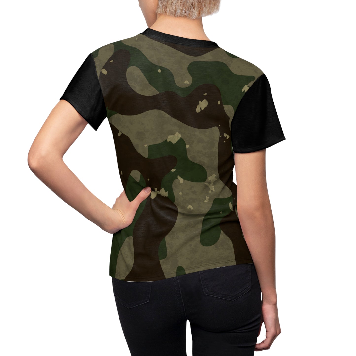 Women's Cut & Sew Tee - M81 Woodland Camo