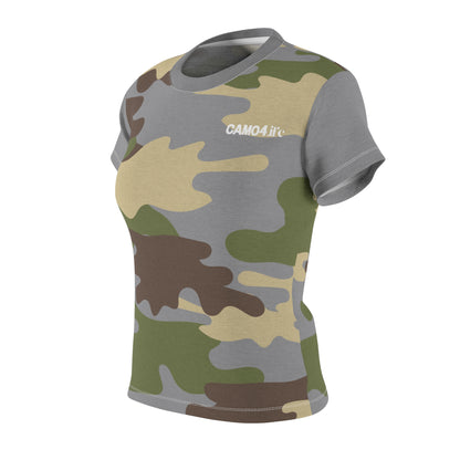 Women's Cut & Sew Tee - DBDU Camo Gray