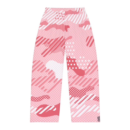 Men's Pajama Pants - Pink Pop Art Camo