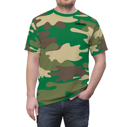 Men's Cut & Sew Tee - DBDU Camo GRN