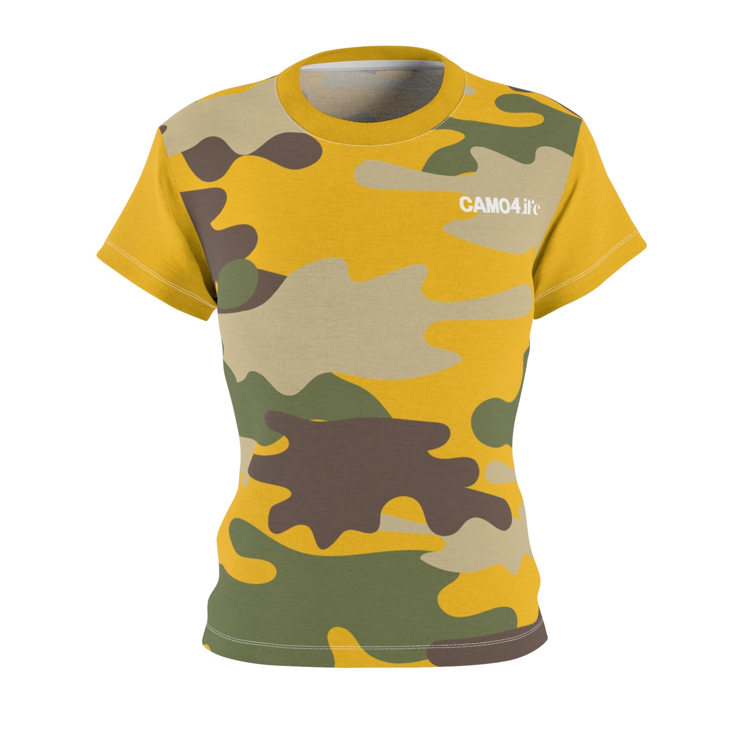 Women's Cut & Sew Tee - DBDU Camo Yellow