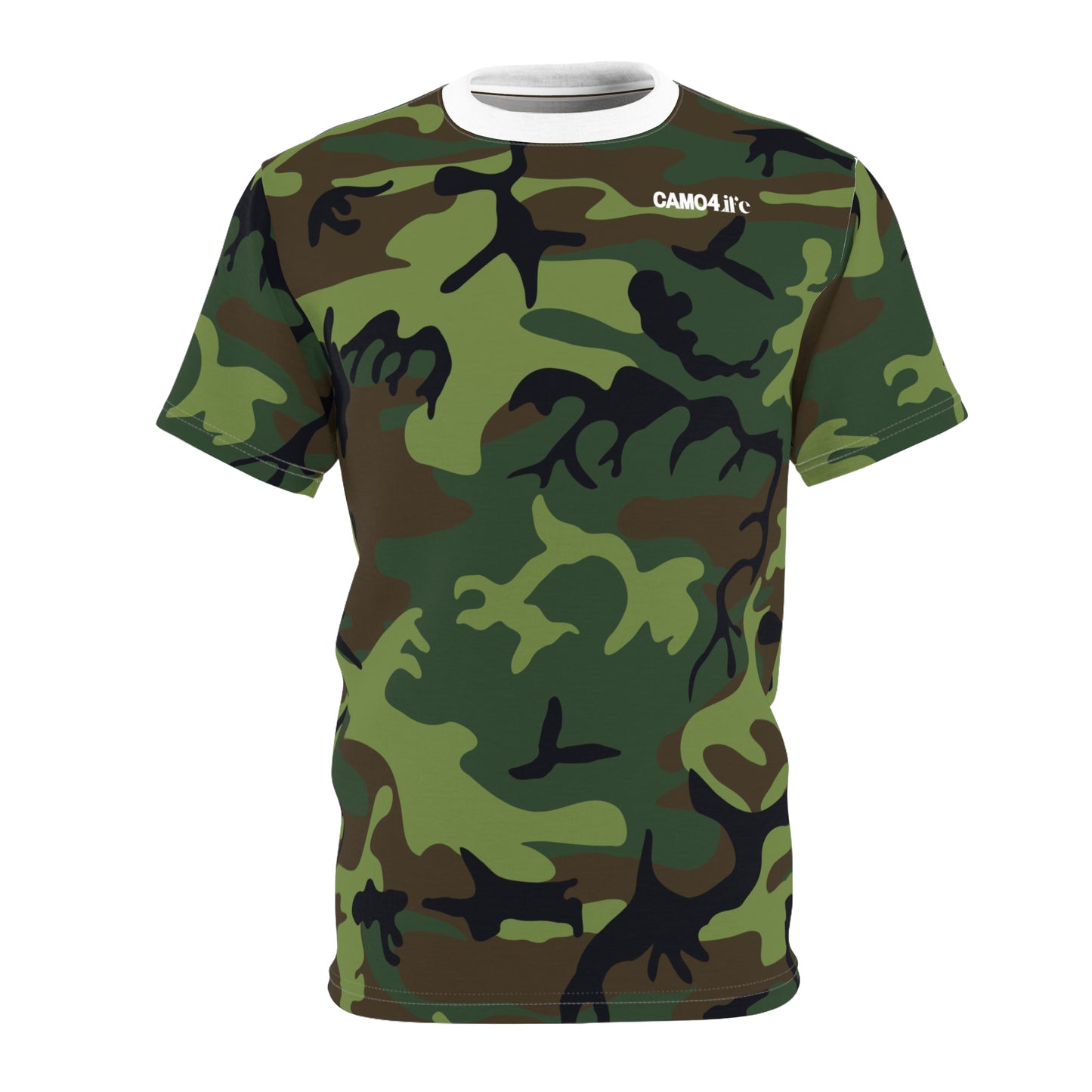 Men's Cut & Sew Tee - Woodland Camo