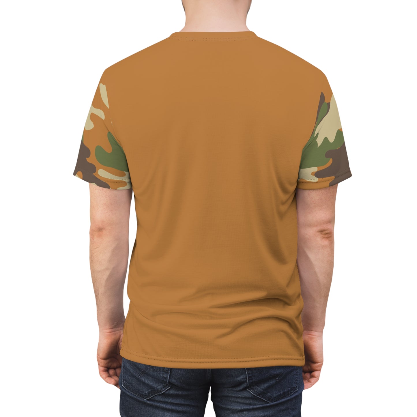 Men's Cut & Sew Tee - DBDU Camo Opt.3 BRN/BLU