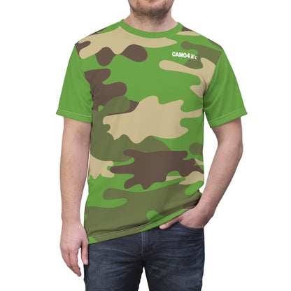 Men's Cut & Sew Tee - DBDU Camo Opt.2 GRN