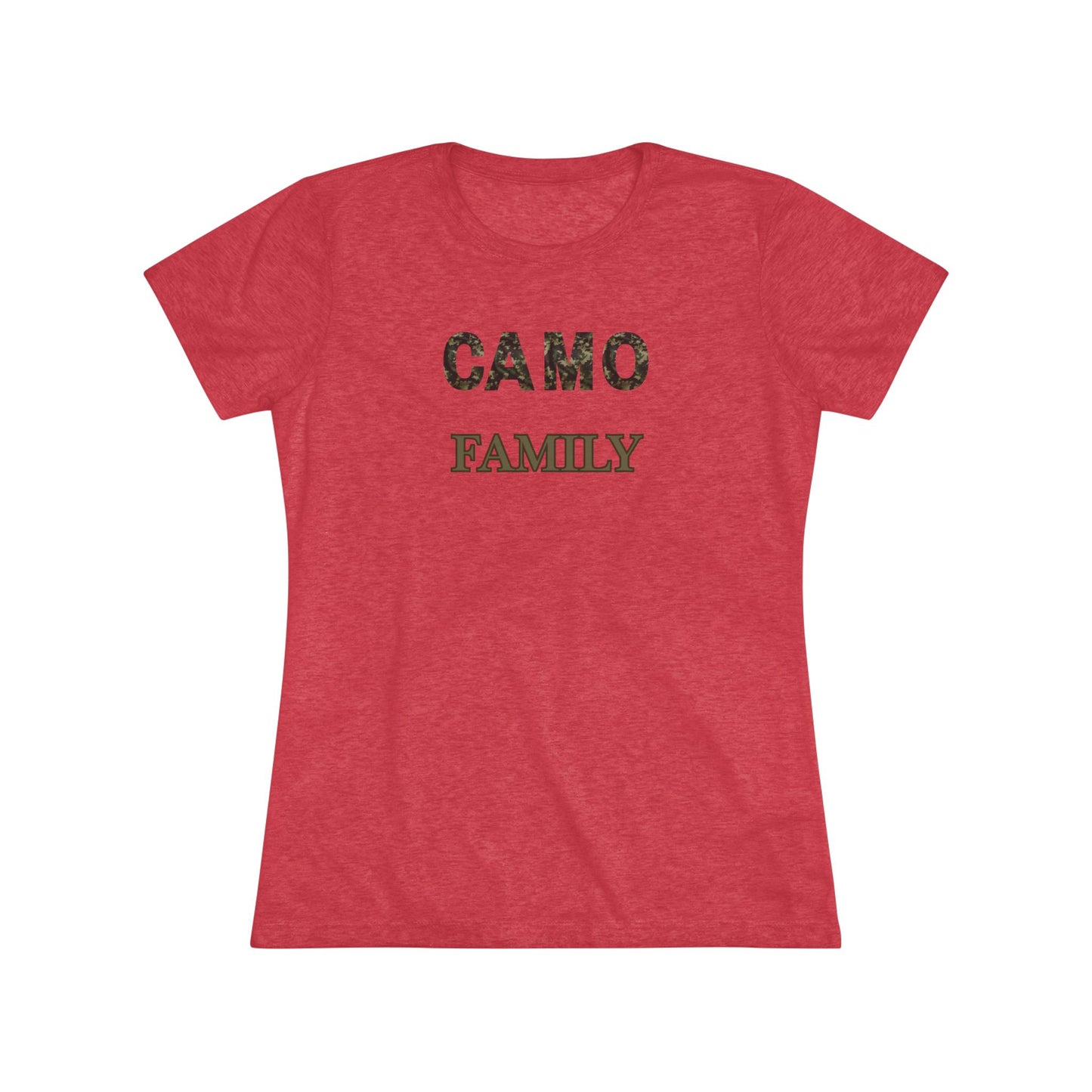 Camo Family - Women's Triblend Tee Opt.2