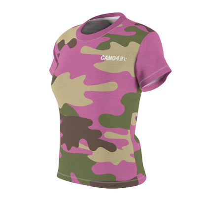 Women's Cut & Sew Tee - DBDU Camo Pink