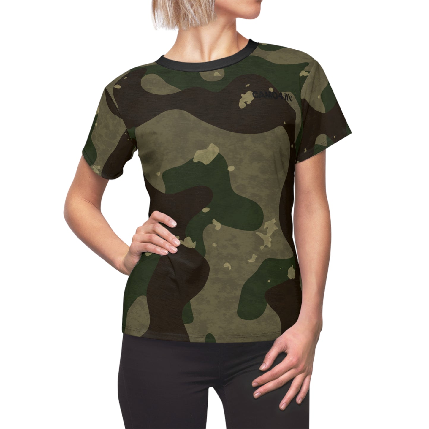 Women's Cut & Sew Tee - Duck M81 Woodland Opt.2