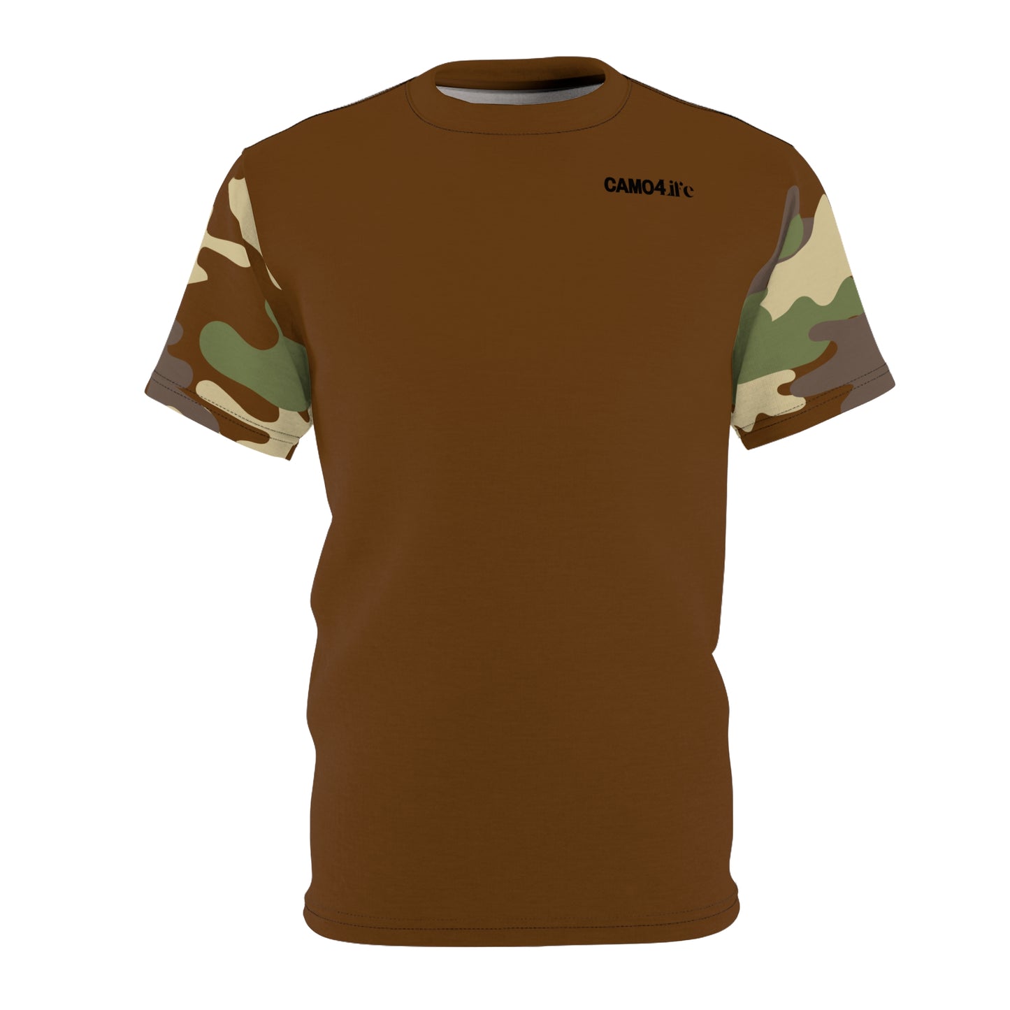 Men's Cut & Sew Tee - DBDU Camo Opt.3 GRY/BRN