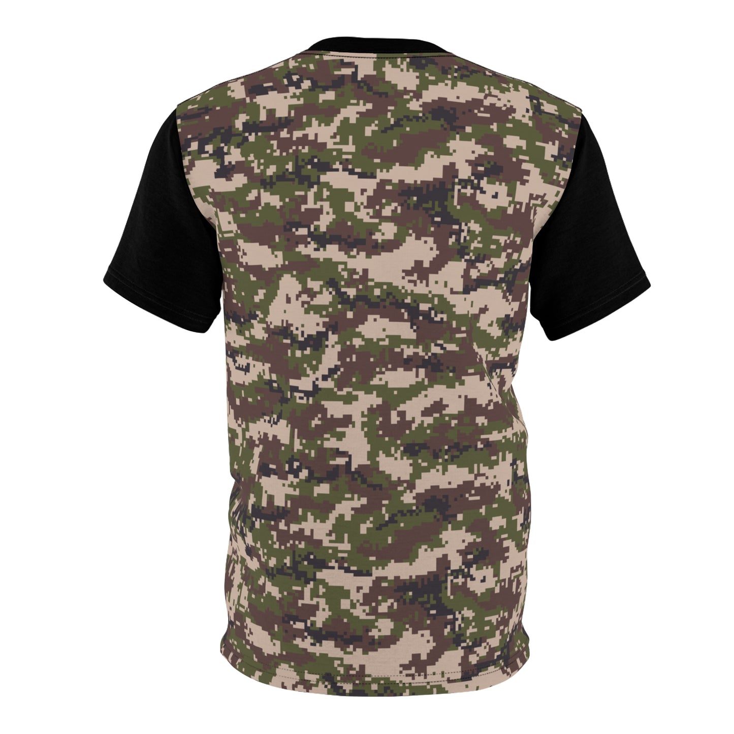 Men's Cut & Sew Tee - Digital Woodland Camo Opt.2