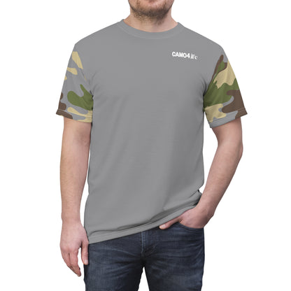 Men's Cut & Sew Tee - DBDU Camo Opt.3 GRY/BRN