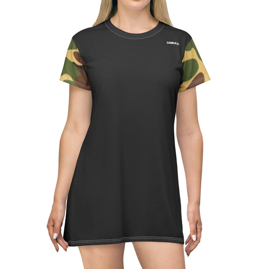 T-Shirt Dress - DPM Camo - Opt.3 Black