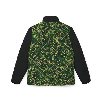 BLK Women’s Puffer Jacket - Circuit Board Camo - Opt.4