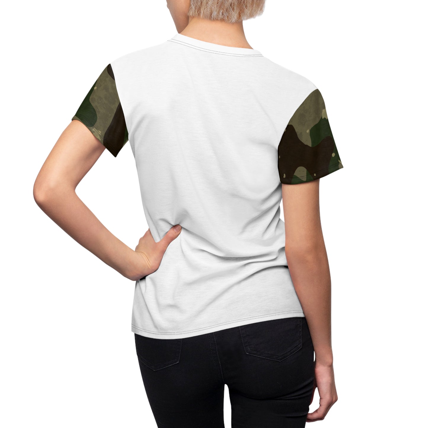 Women's Cut & Sew Tee - M81 Woodland Camo Opt.3