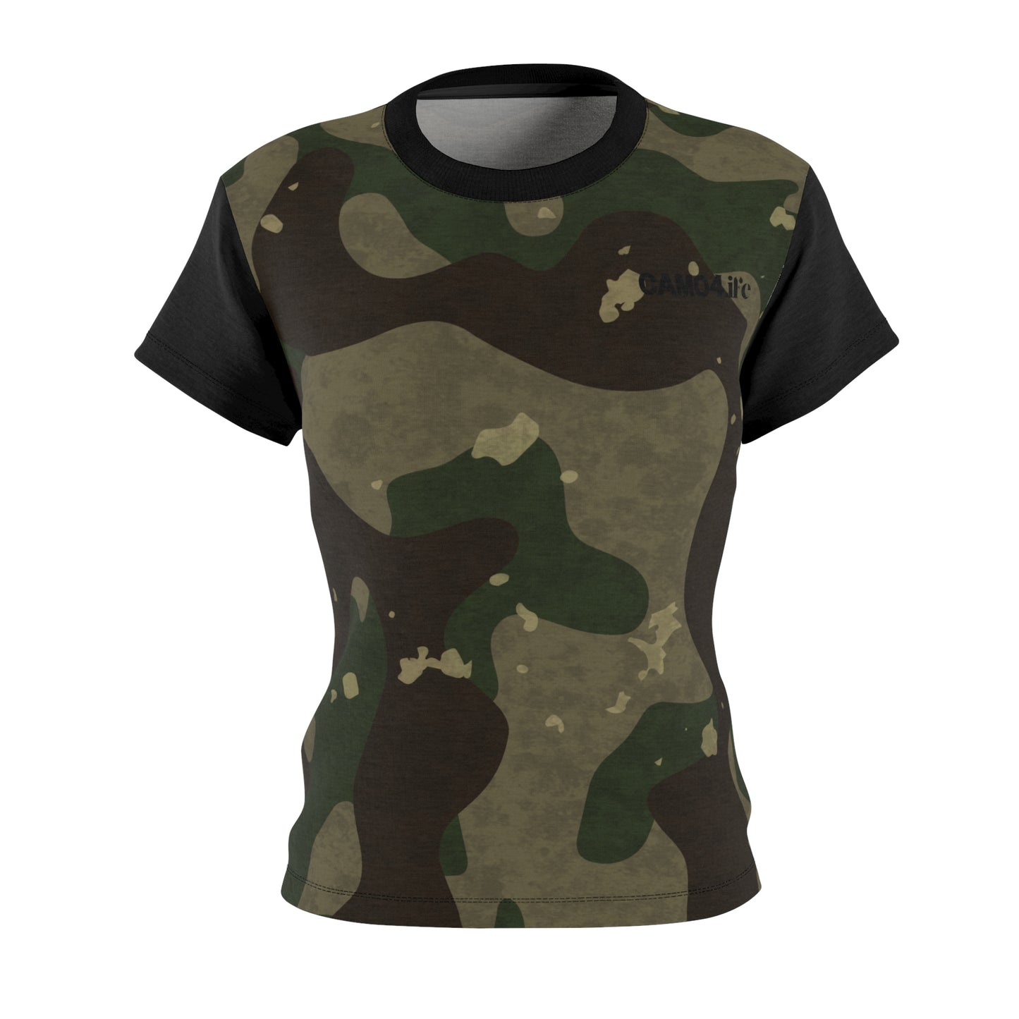 Women's Cut & Sew Tee - M81 Woodland Camo