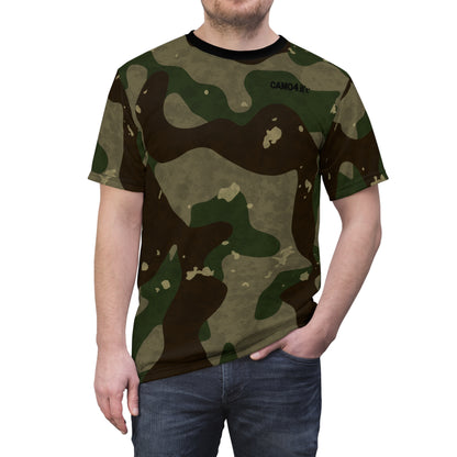 Men's Cut & Sew Tee - M81 Woodland Camo