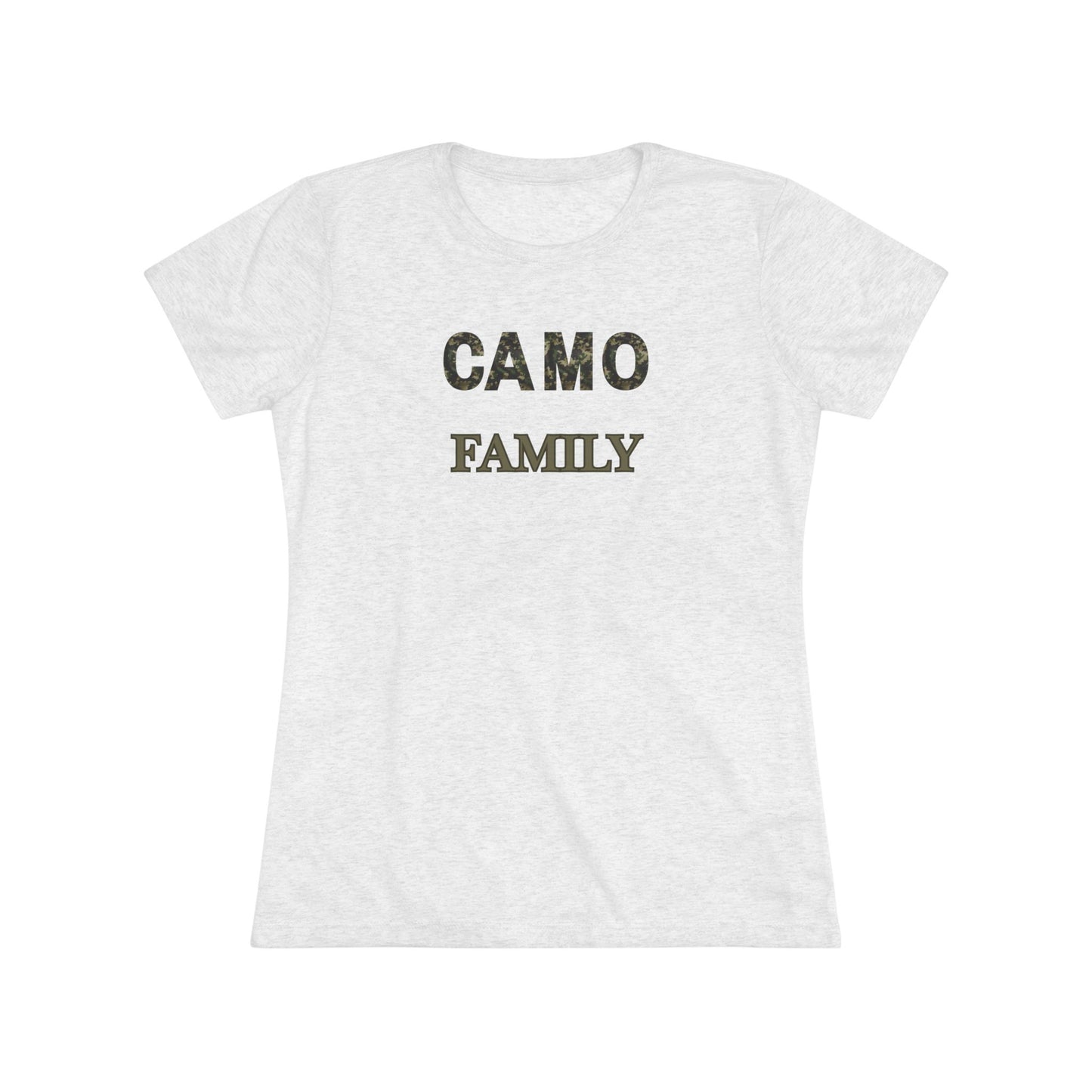 Camo Family - Women's Triblend Tee Opt.2