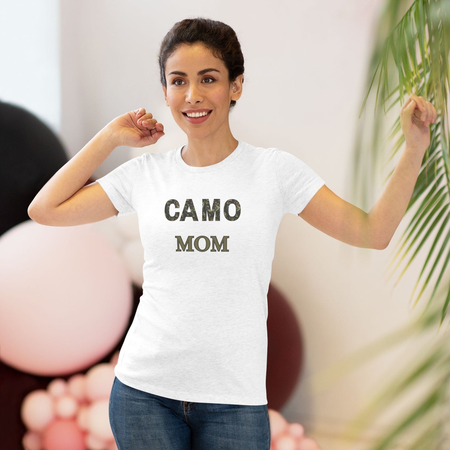 Camo Mom - Women's Triblend Tee Opt.2